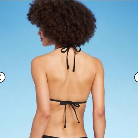 BLACK BIKINI TOP - NWOT - Picture 3 of 5